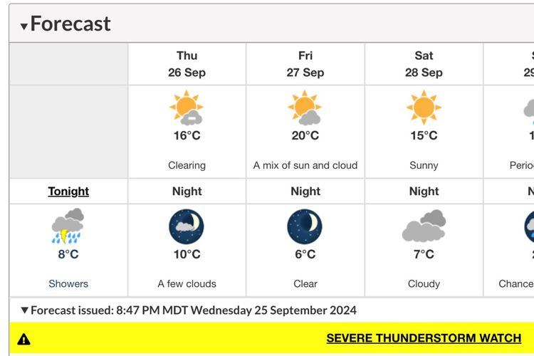 Severe thunderstorm watch