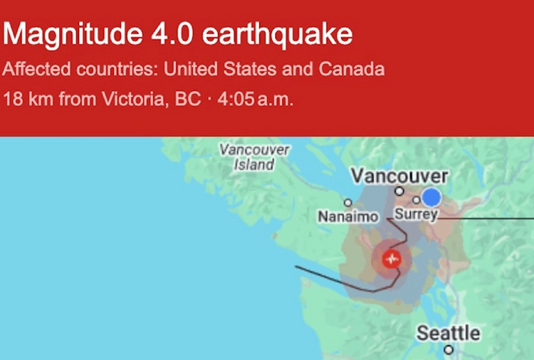 Earthquake Vancouver