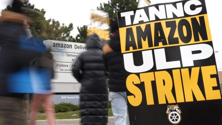 Amazon workers strike Canada